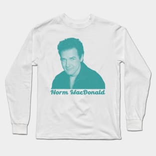 Norm MacDonald 90s Aesthetic Design Long Sleeve T-Shirt